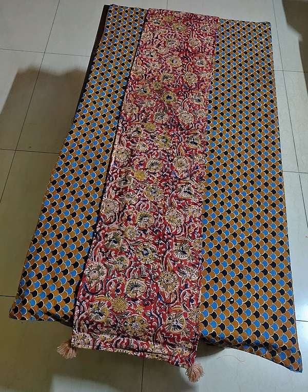 Cotton hand block print table runner