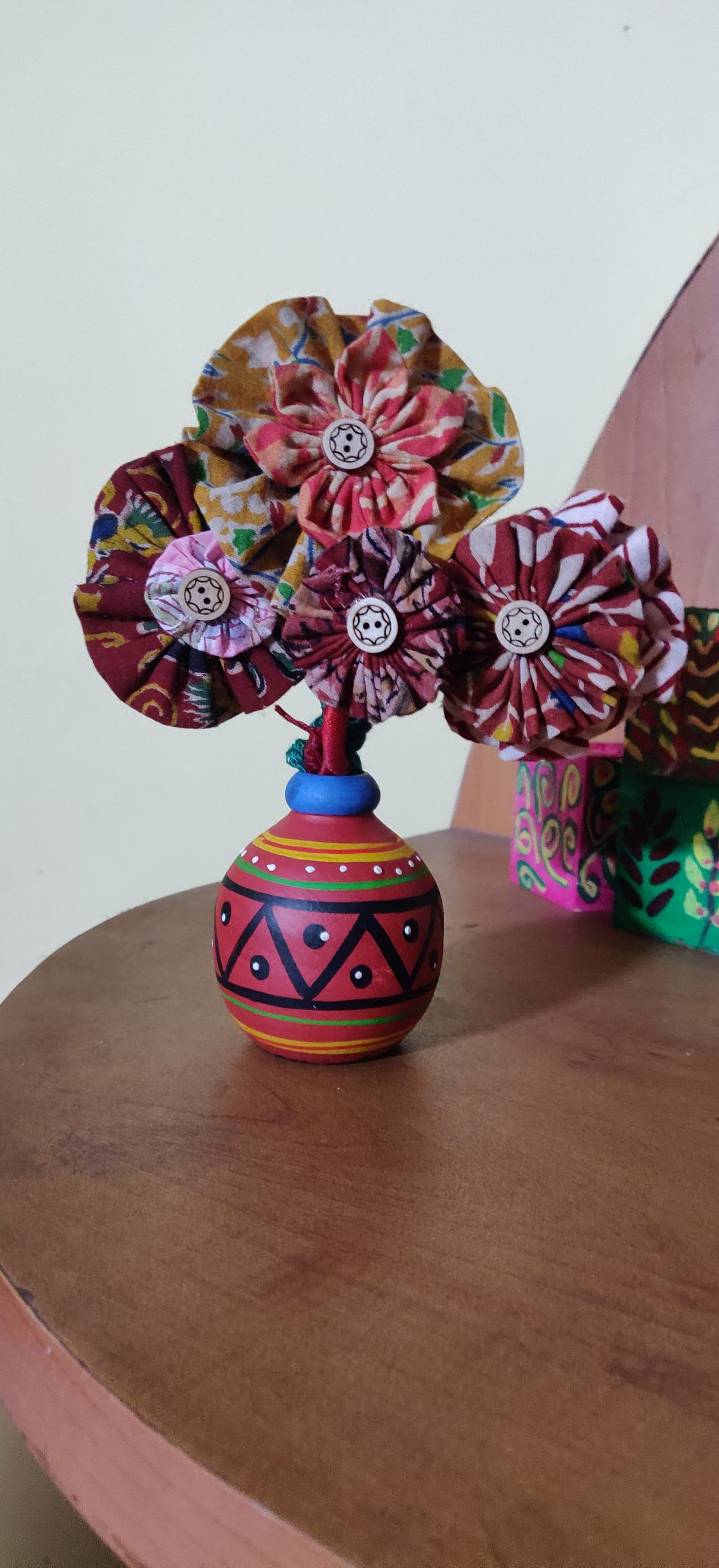 wooden pot