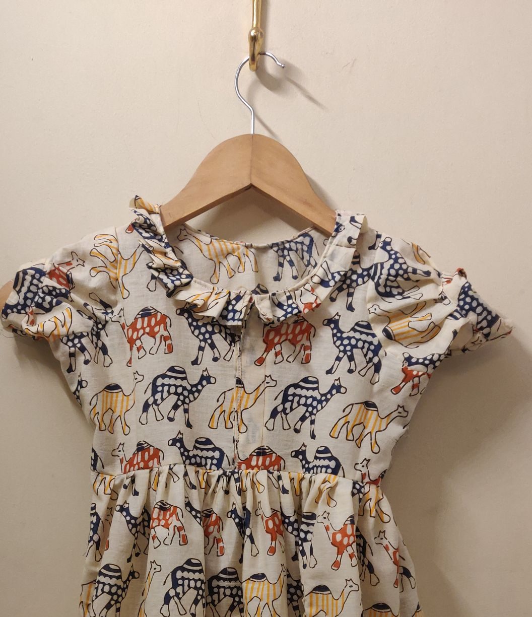 Animal print cotton dress