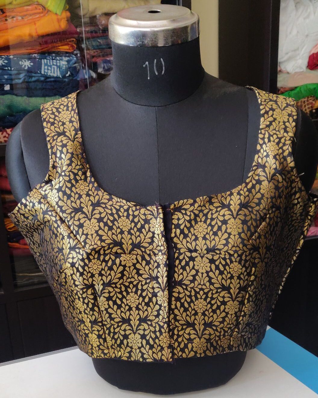 Banaras satin blouse