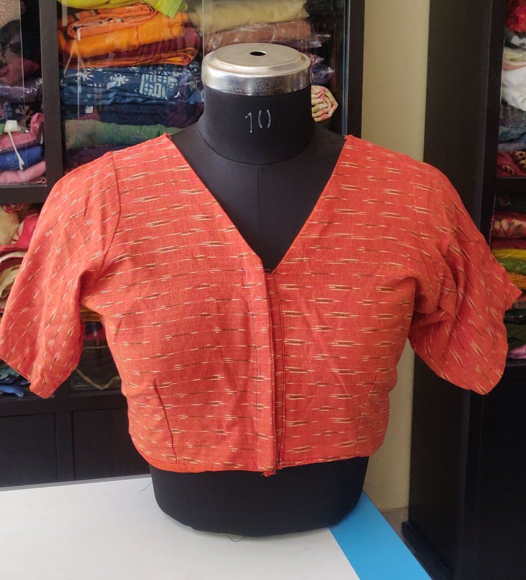 Ikkat handloom cotton blouse