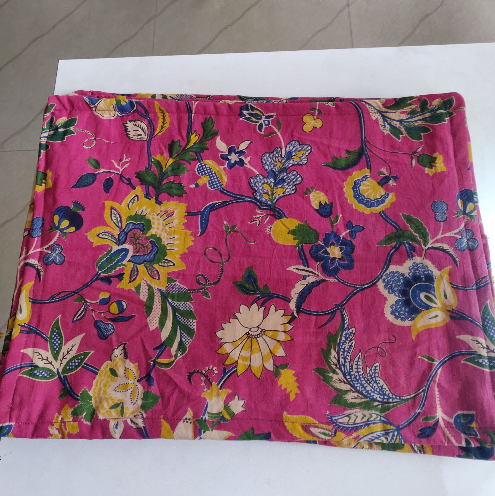 Cotton fabric mats - set of 6