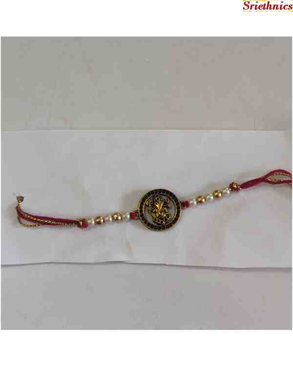 Handmade Ganesha metal Rakhi