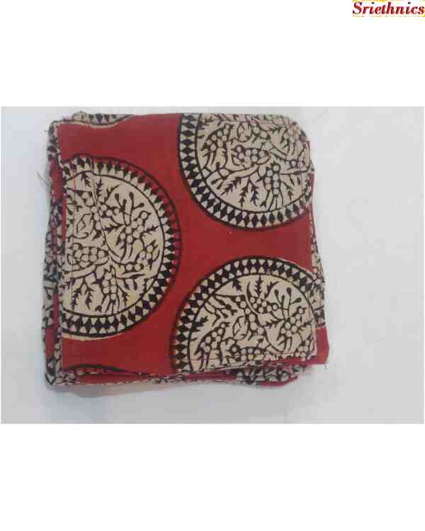 Block print cotton fabric table coasters - set of 6