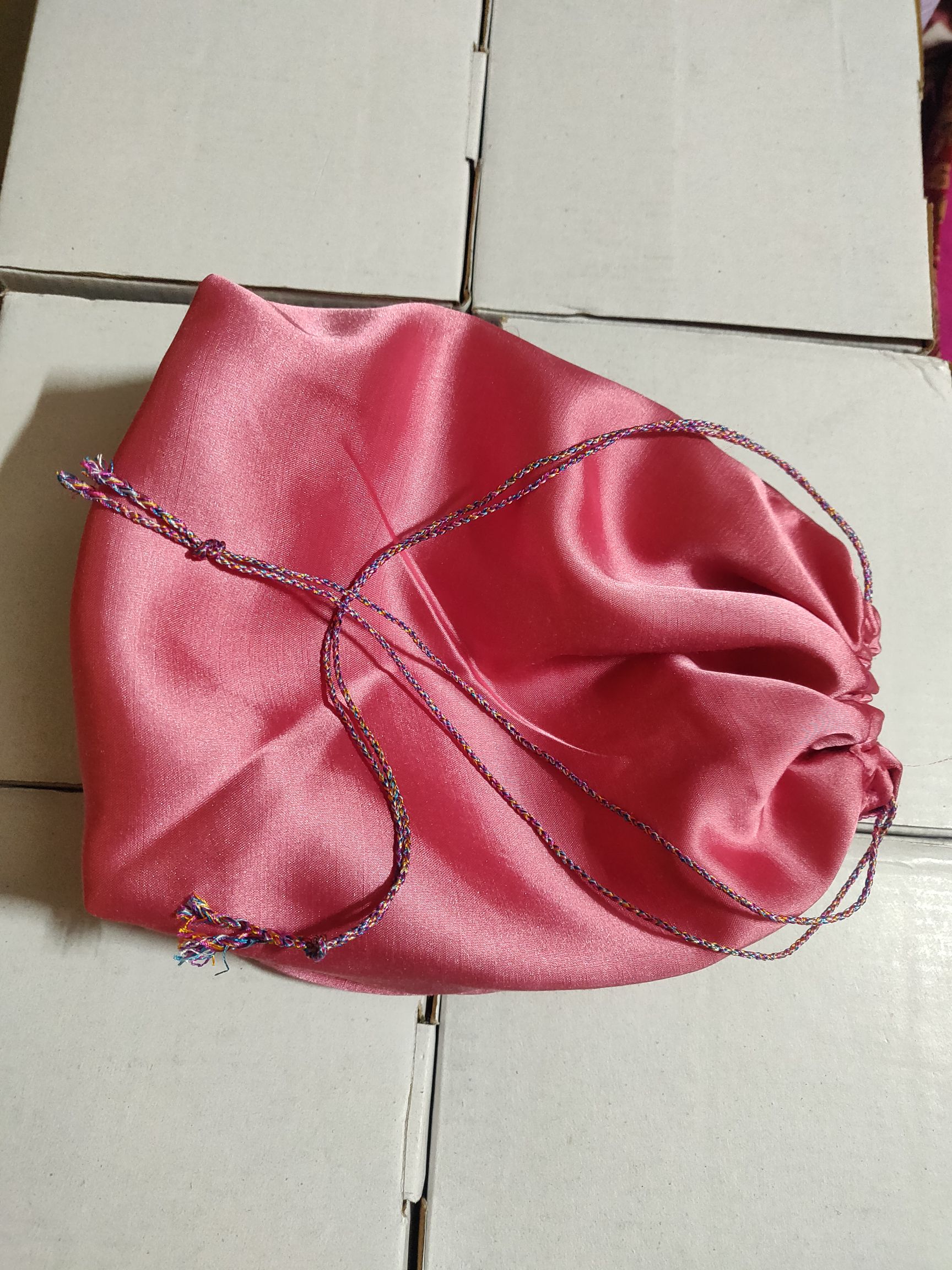 Satin gift potli bag