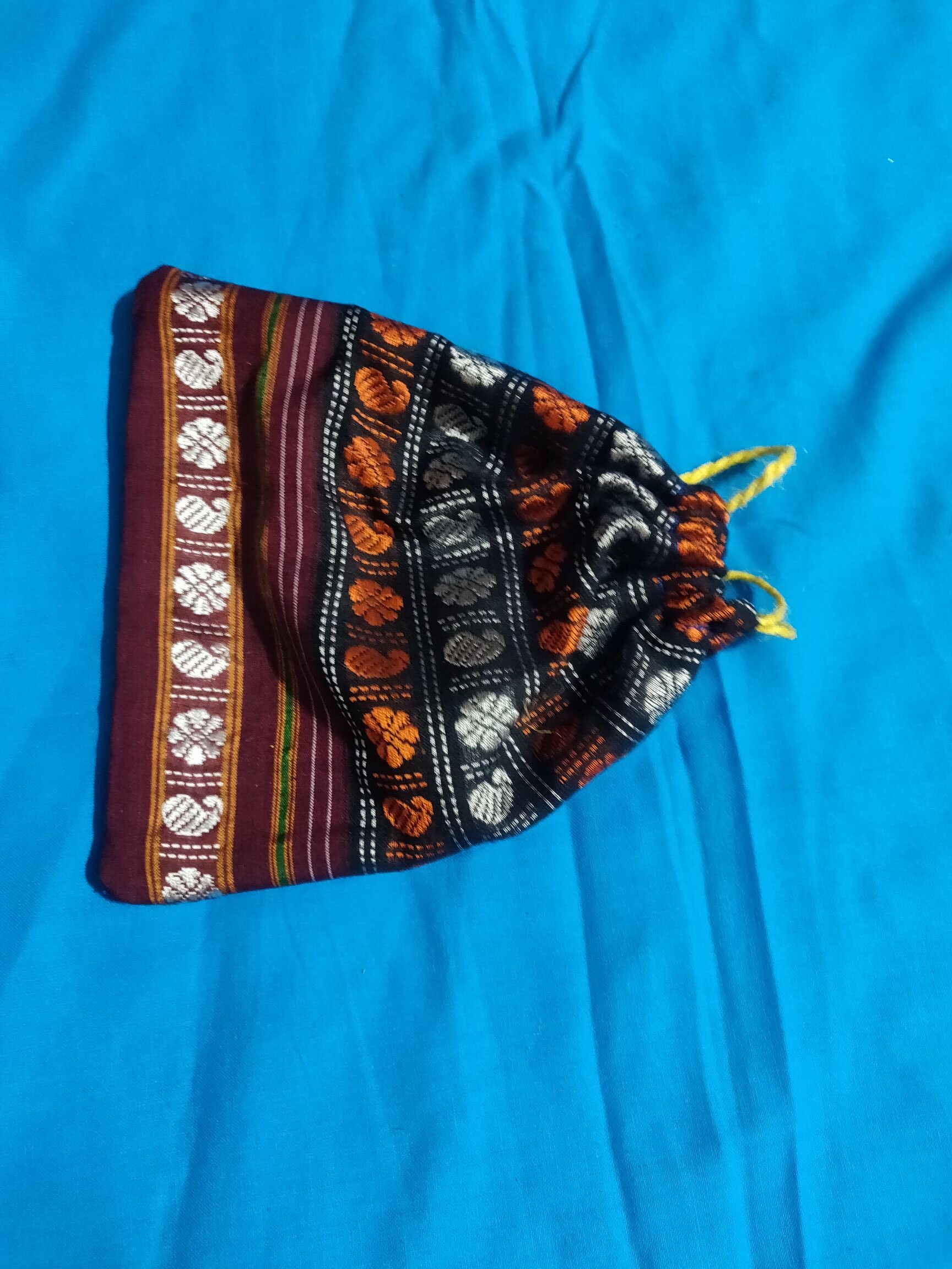 poly cotton potli bag - 5 nos
