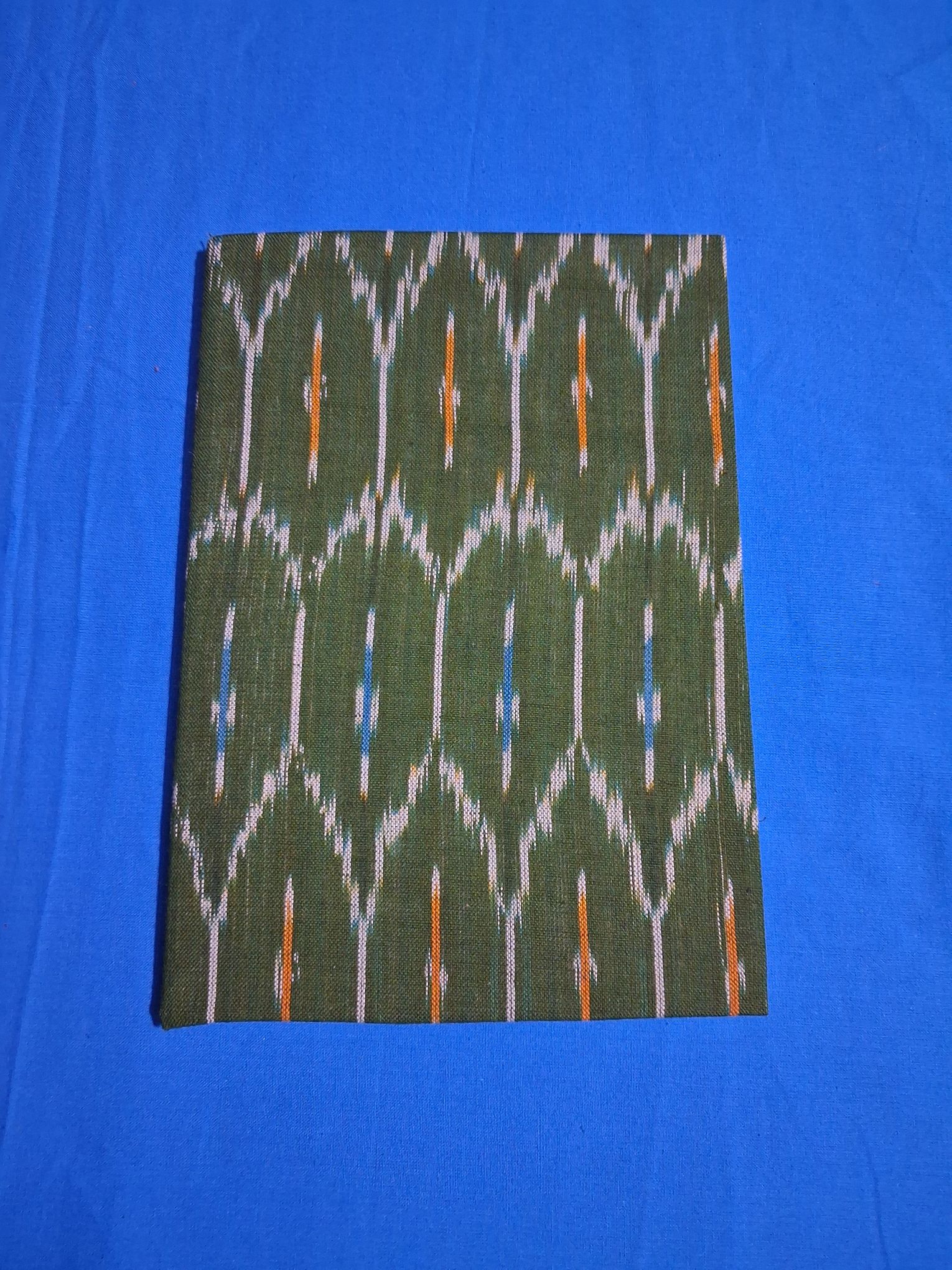 Ikkat handloom fabric covered notebook