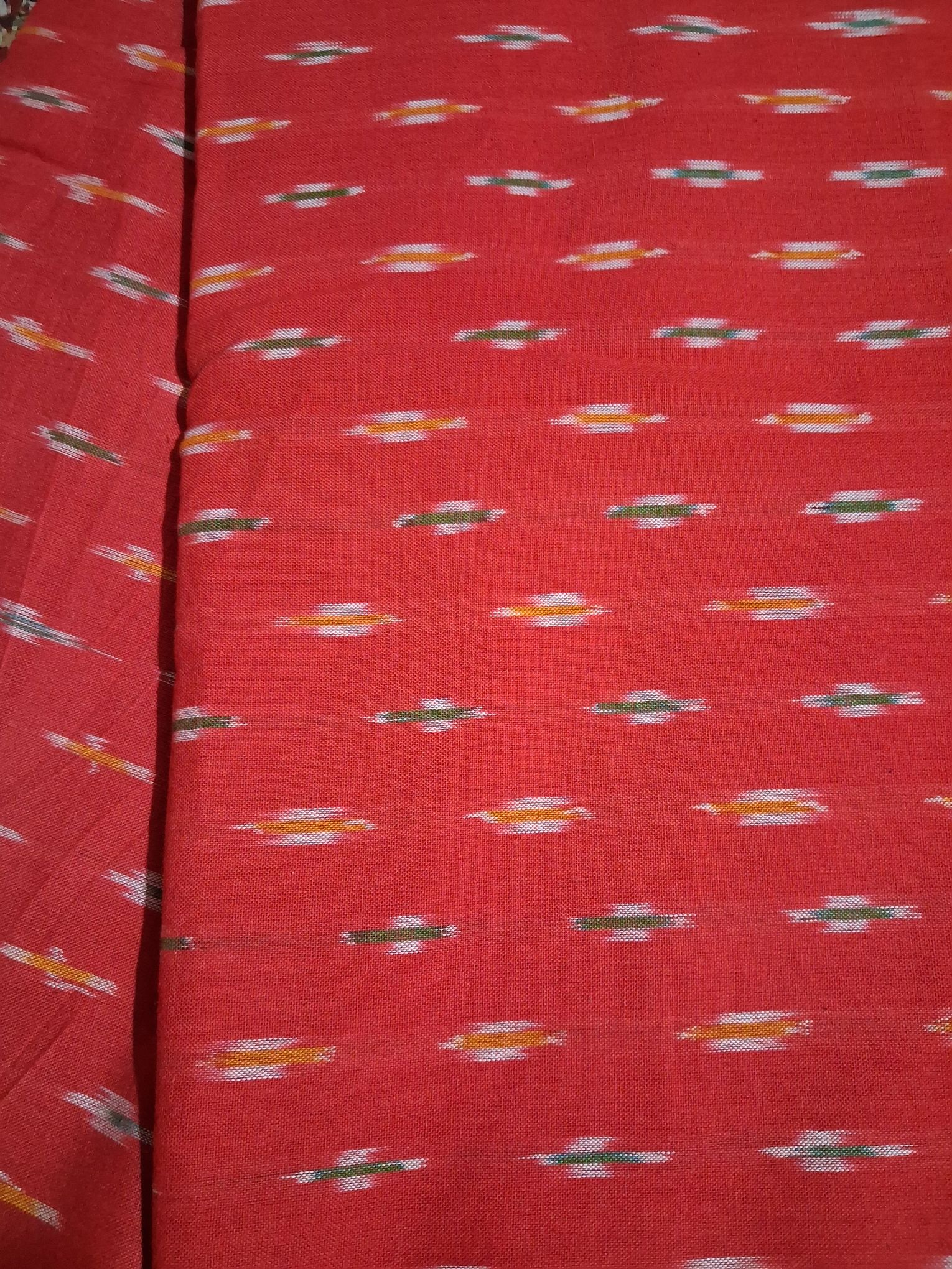 Ikkat handloom cotton fabric - 1 meter