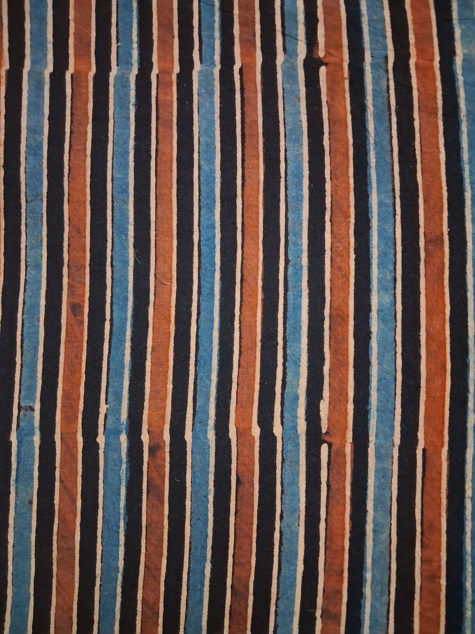 Ajrakh hand block print cotton fabric - 1 meter