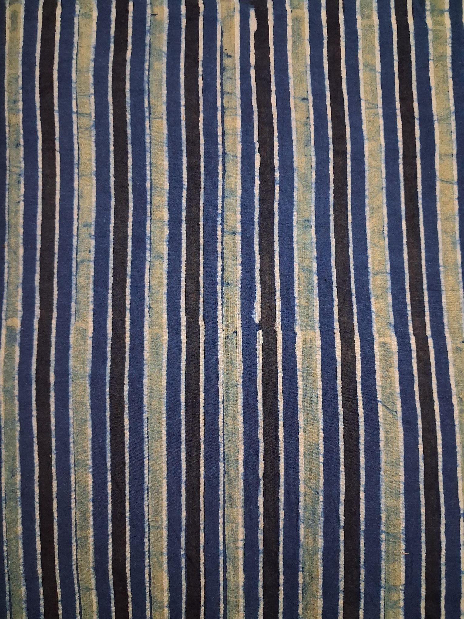 Ajrakh hand block print cotton fabric - 1 meter