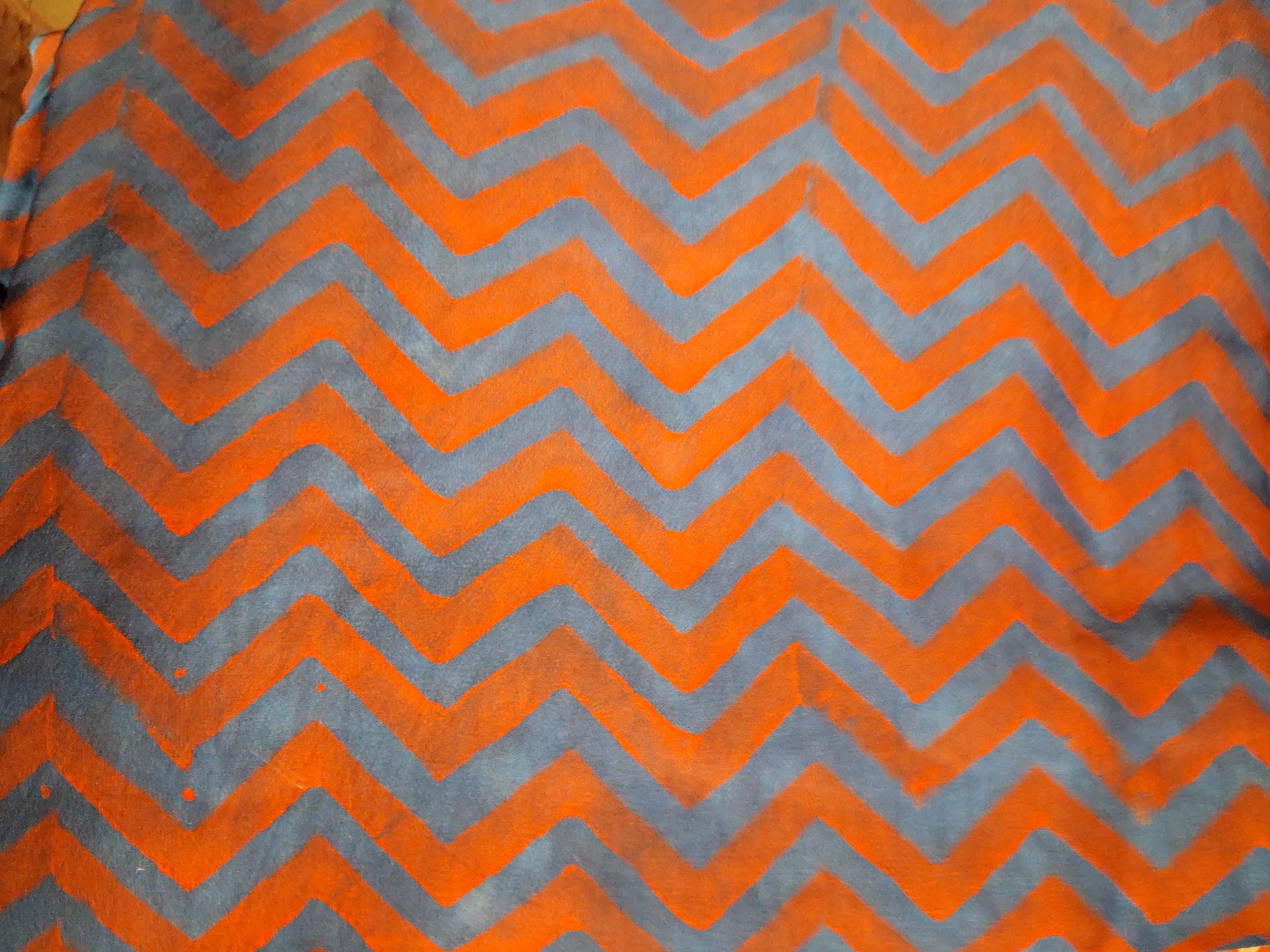 Ajrakh hand block print modal fabric - 1 meter