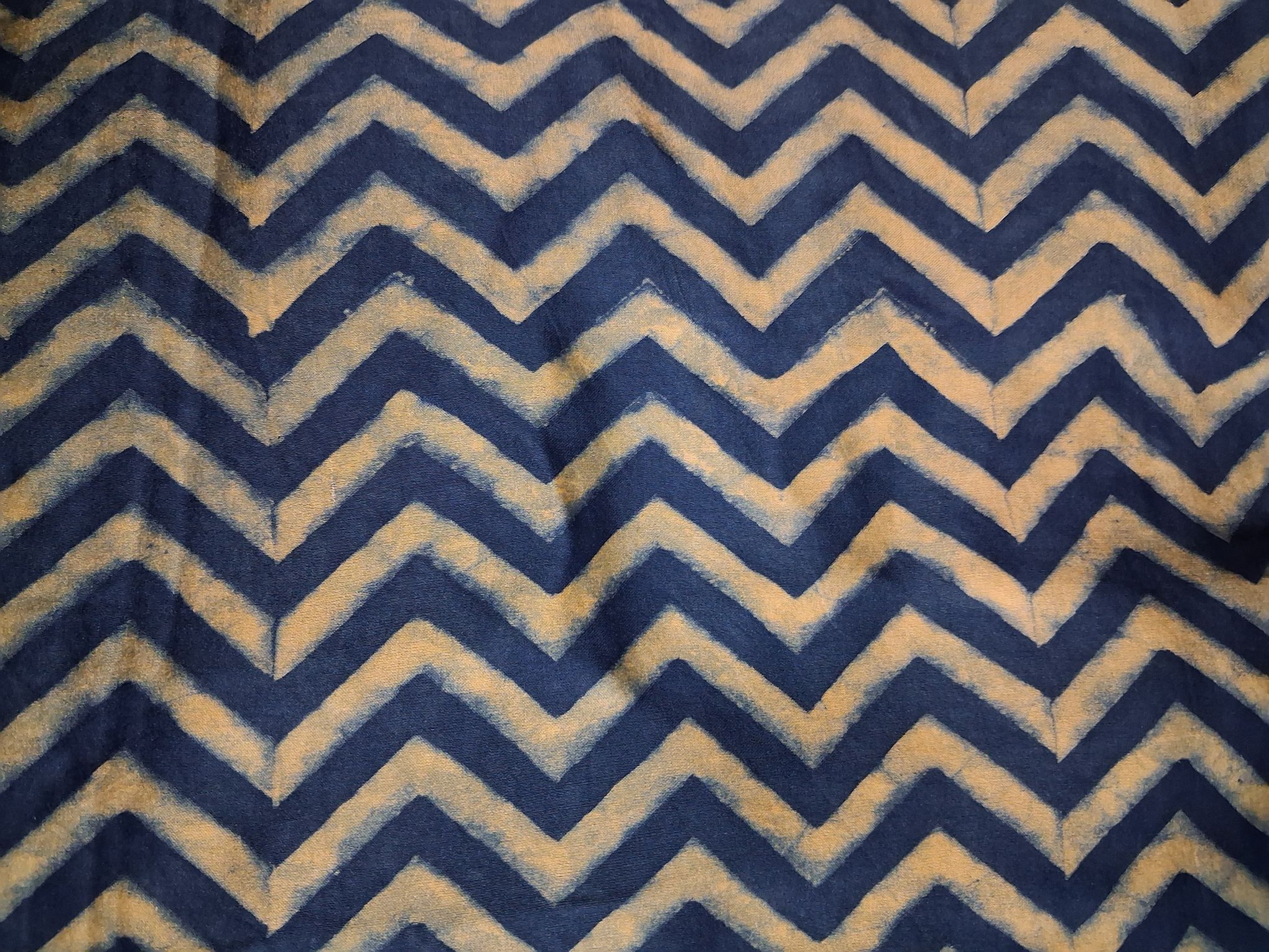 Ajrakh hand block print modal fabric - 1 meter